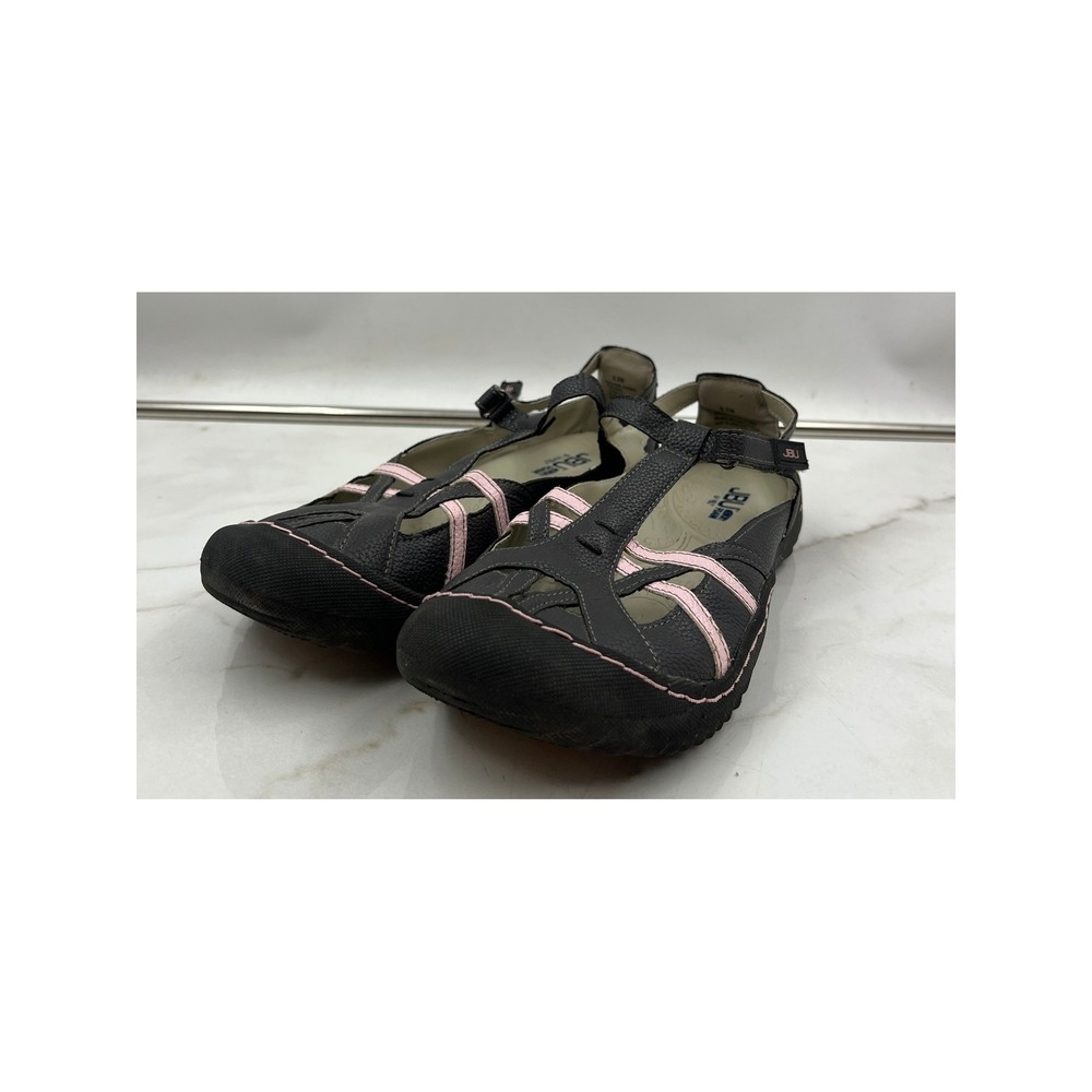 JBU by Jambu Dune Encore Shoes Womens 8.5 Mary Jane Gray Pink Strappy Sandals